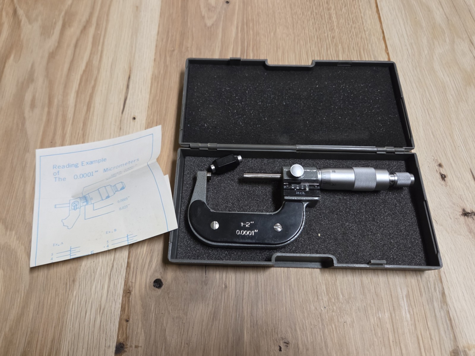 MHC Dig Micrometer 1-2 Inches 0.0001