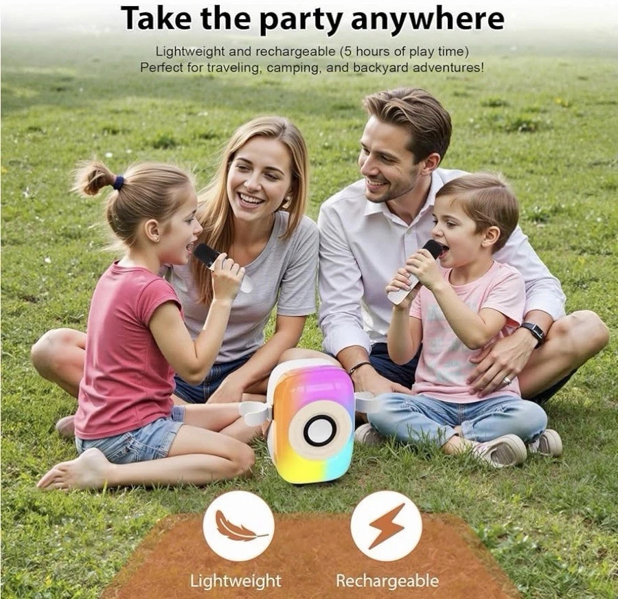 childrens Mini Karaoke Bluetooth Enabled,compatible With All Mobile Phones