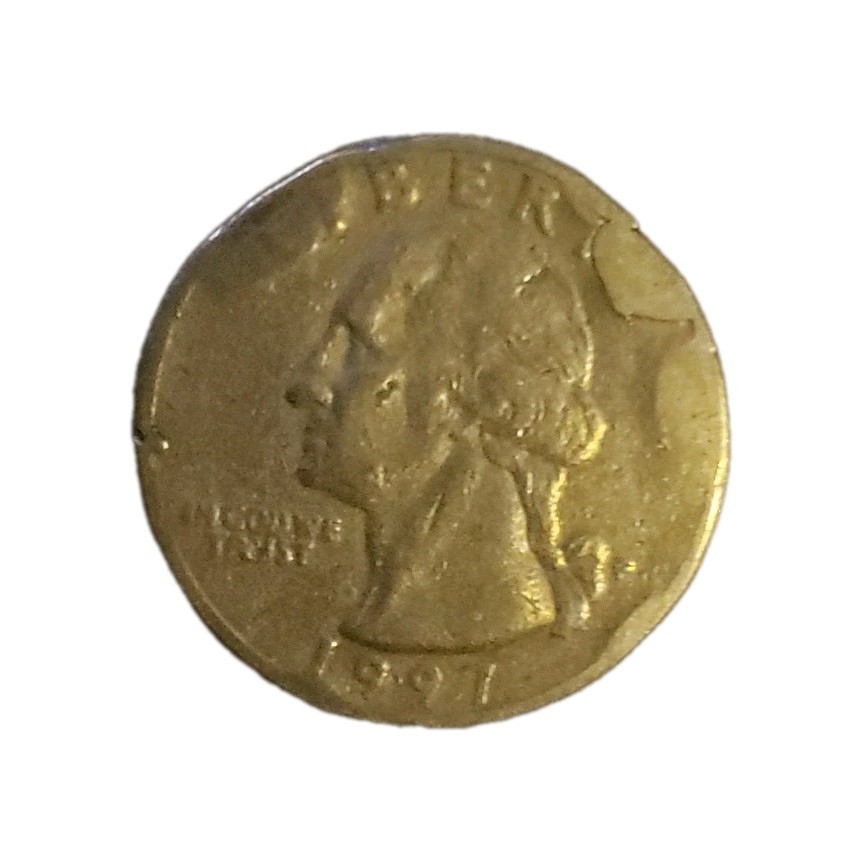 1997 SEVERE ERROR QUARTER RARE!