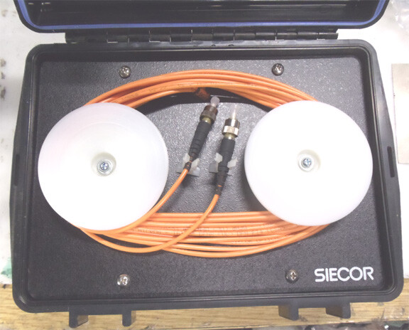 Fiber Optic OTDR Launch Cable Box,Siecor 3Km Multimode, FC connectors