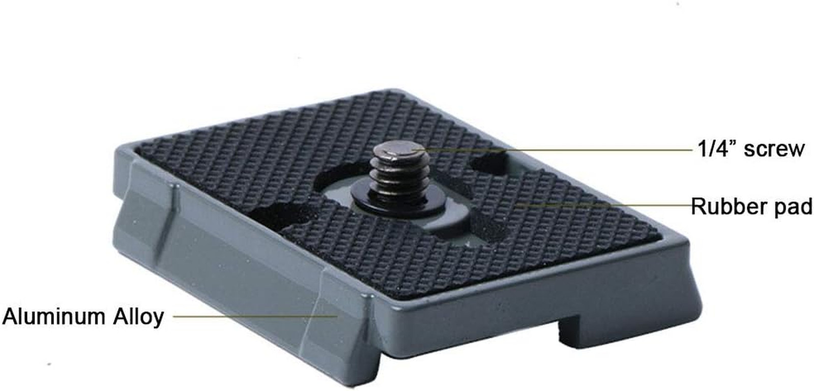 Quick Release Plate 1/4" Screw Compatible with Manfrotto 200PL-14 322RC2 324RC2