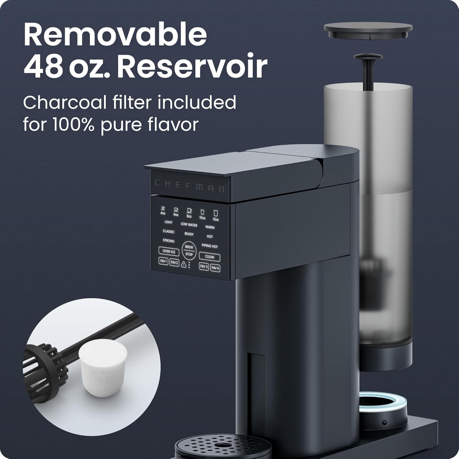 Caffeinator Single Serve Coffee Maker Brew Kcups & Grounds Drip Coffee Machine