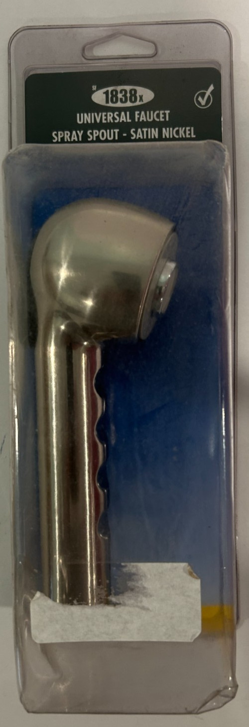BRASSCRAFT 1838X Universal Faucet Spray Spout-Satin Nickel New FREE SHIPPING