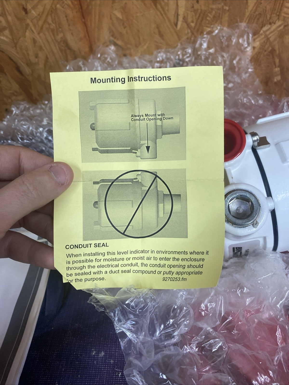 BinMaster BMRX 730-0503 Rotary Level Indicator