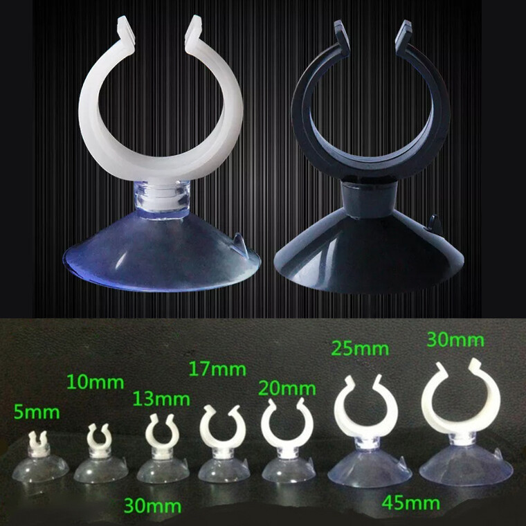 Aquarium Suction Cups Clips Holder Fish Tank Bracket Clip 5/10/13/17/20/25/30mm