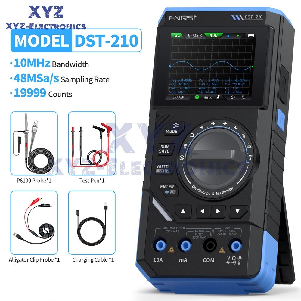 FNIRSI 2C23T DST-210 Digital Oscilloscope Multimeter Function Signal Generator