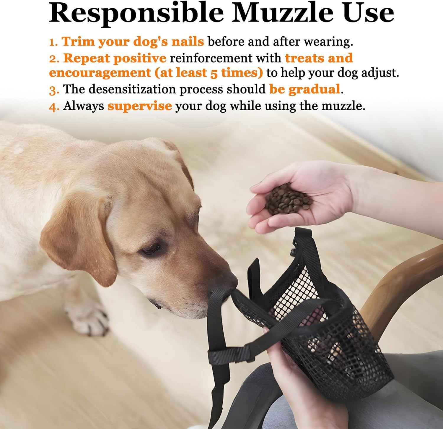 Dog Muzzle, Soft Mesh Muzzle for Small Medium Large Dogs Labrador German Shepher