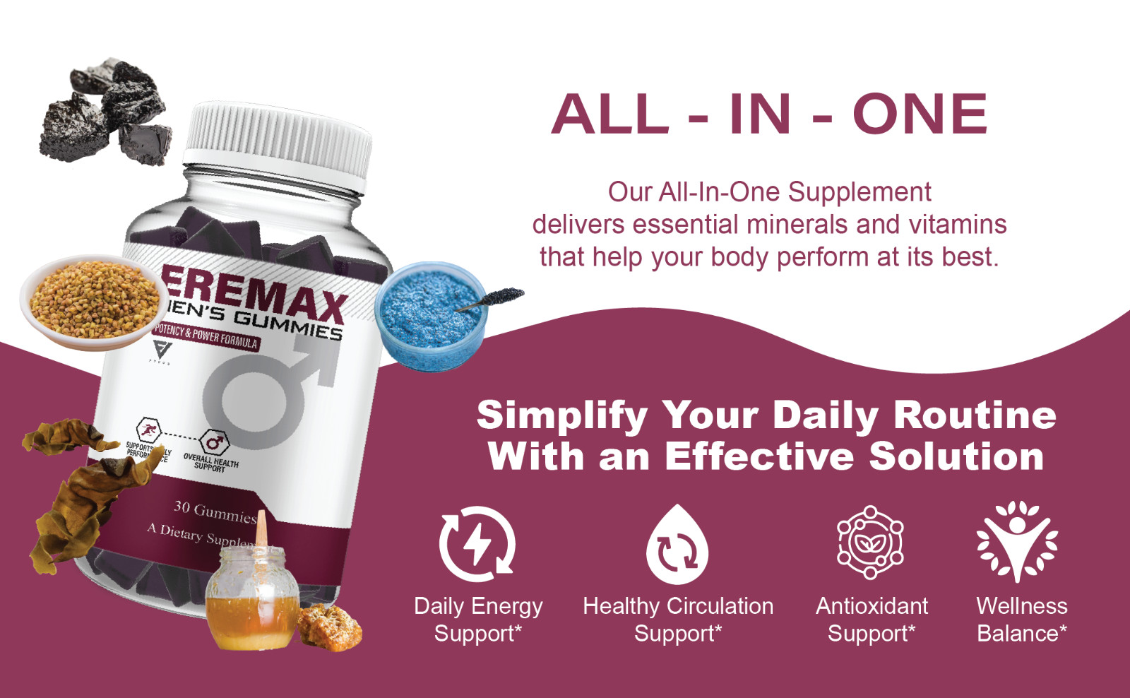 (3 Pack) Eremax Performance Gummies, Eremax Advanced Formula (3 Month Supply)