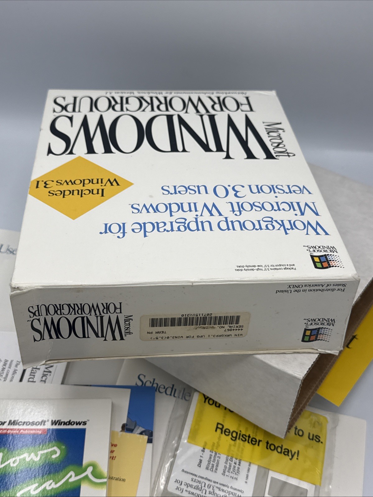 Microsoft Windows for WorkGroups Big Box Upgrade CIB