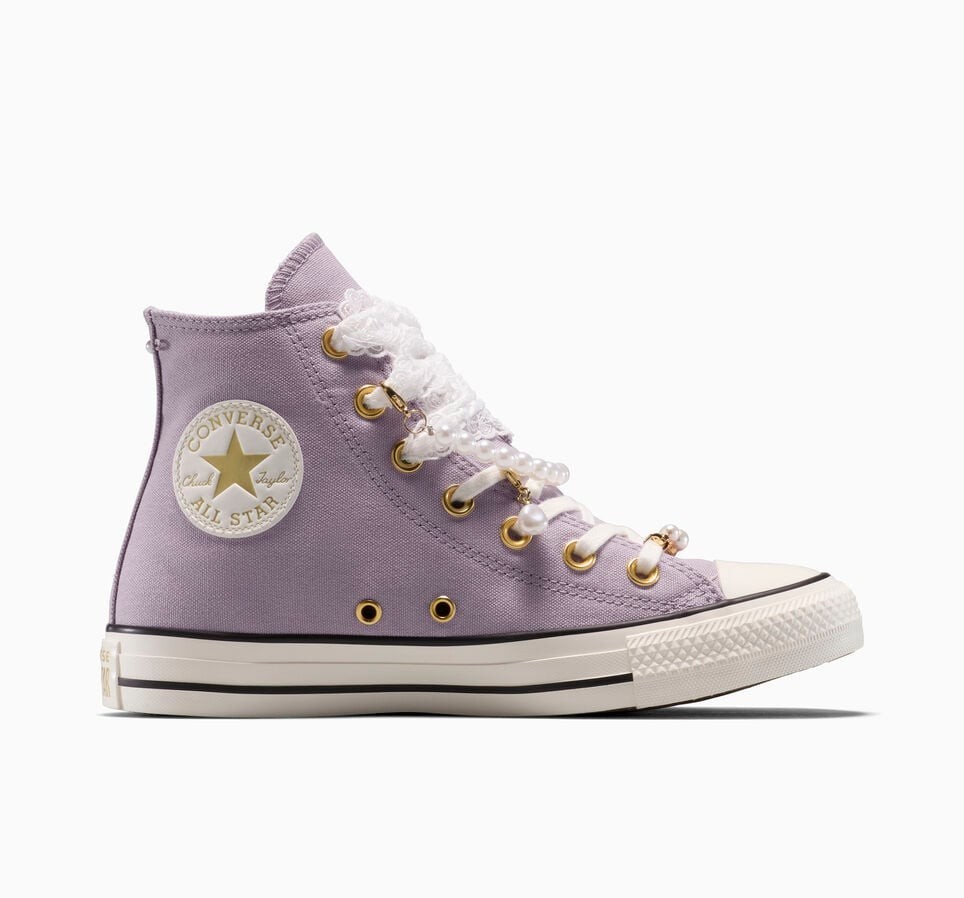 CONVERSE Women's Chuck Taylor All Star Pearl Charms Sneakers Shoes High Top NEW