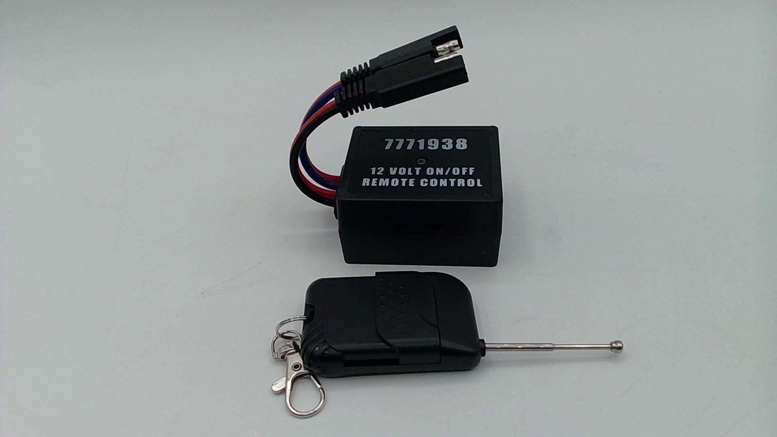 WINDFUFUBB Wireless Black On/Off Remote Control With Collapsible Antenna 12V