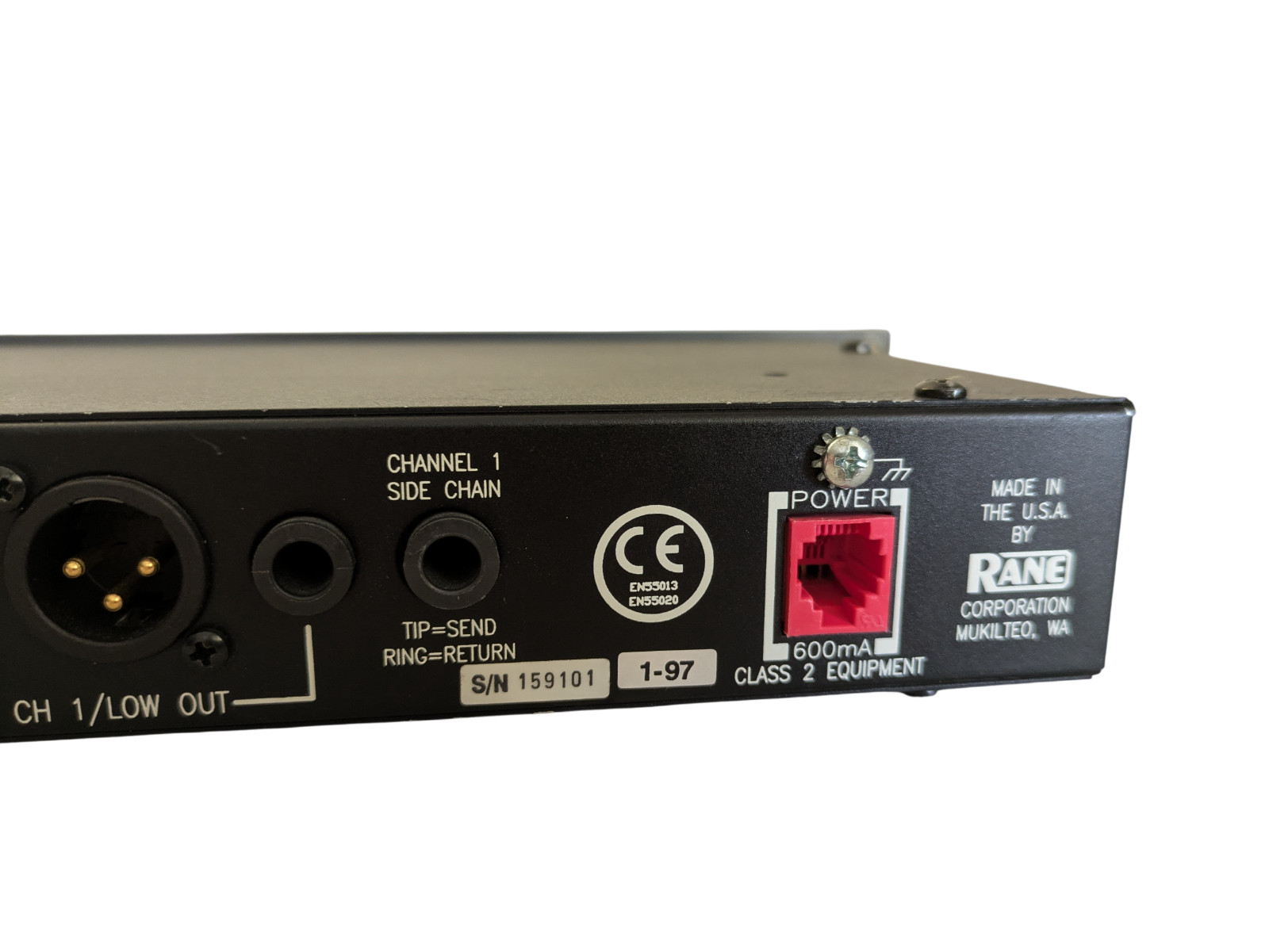 Rane DC 24 Dynamic Controller No Power Supply Untested Gate Expander Limiter