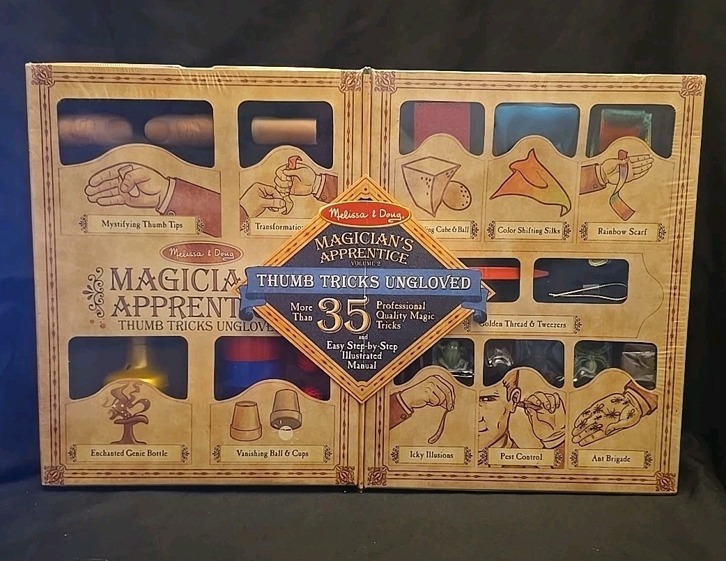 Magician’s Apprentice THUMB TRICKS UNGLOVED Melissa and Doug   NEW Magic Kids