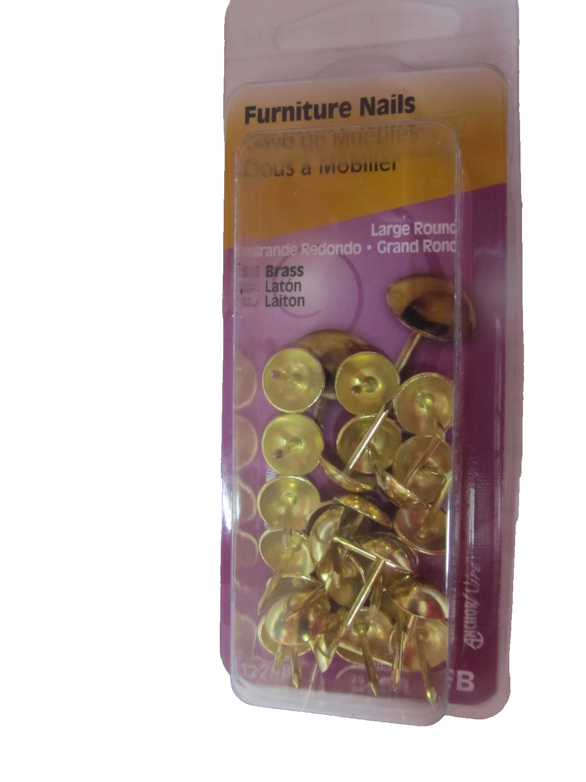 Hillman Upholstery Tack/Furniture Nails Brass #122682-N NEW 25pcs
