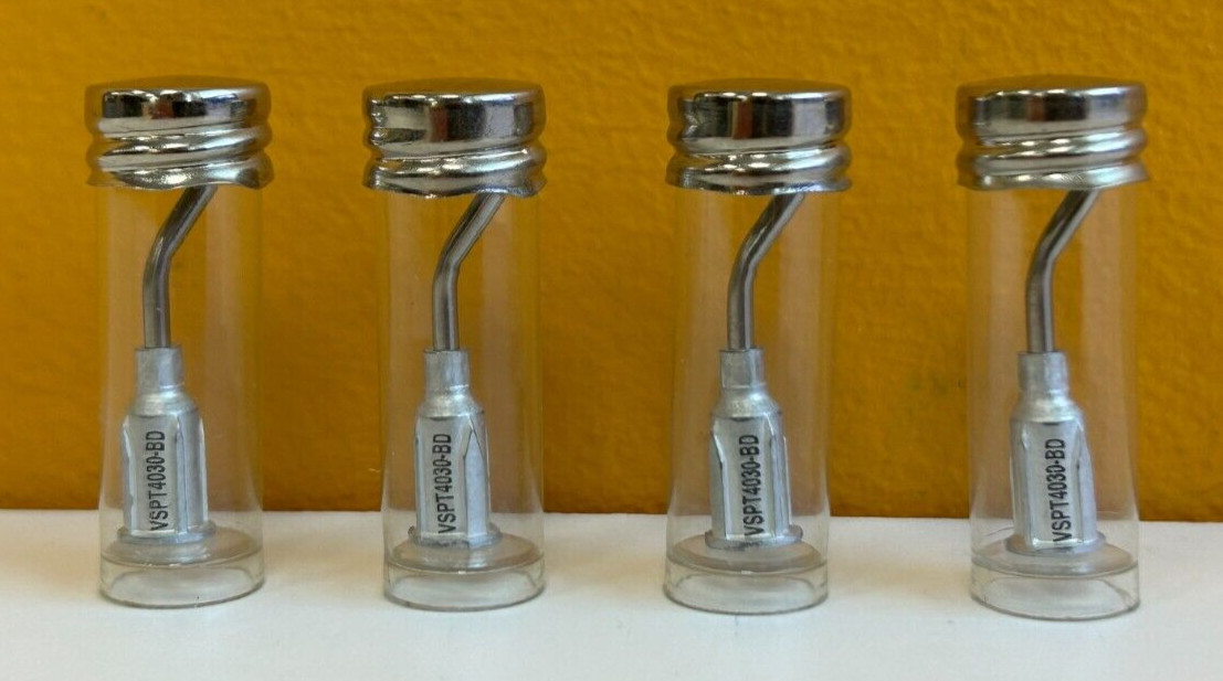 Virtual Ind. VSPT4030-BD (Lot of 4) Bent 0.040" x 0.030" Small Part Tips. New!