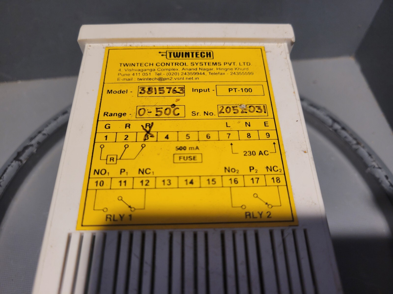 Cummins, TwinTech Control Systems, Model 3815763