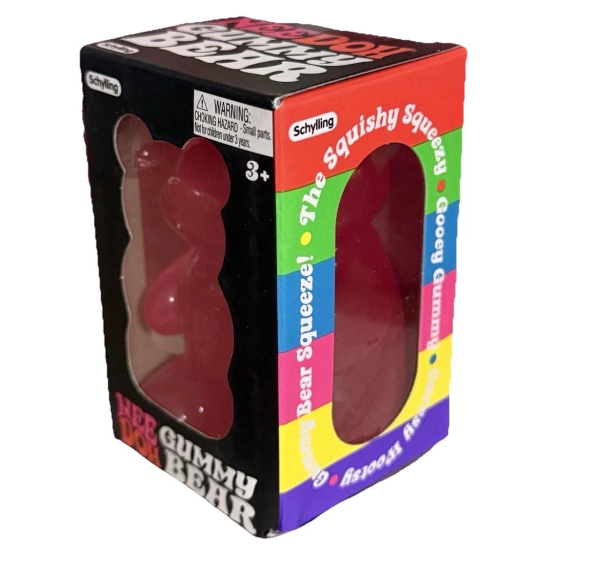 NeeDoh Pink Gummy Bear Sensory Fidget Toy Firm Filling 3.5 inch Nee Doh NEW