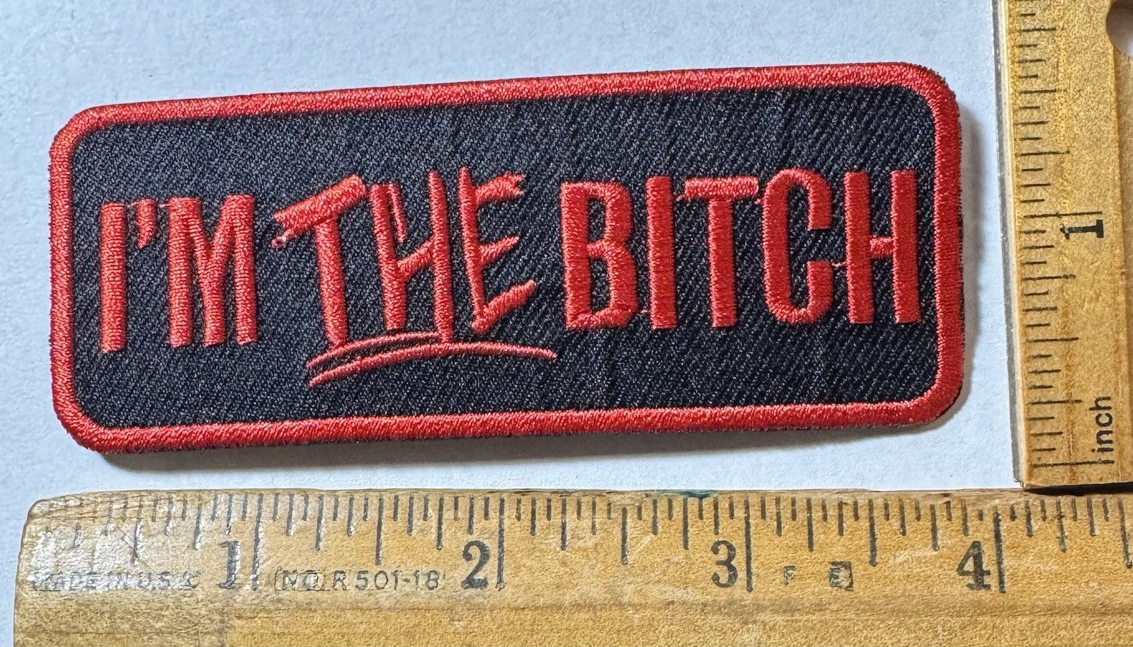I’m The Bitch Iron On Patch Biker Motorcycle Funny
