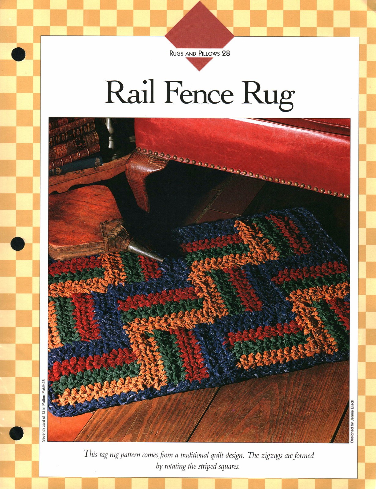 Rail Fence Rug - Rugs & Pillows 28 | Vanna Crochet Faves 85280-G