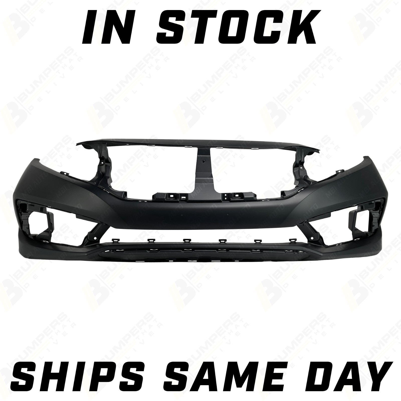 NEW Primered - Front Bumper Cover Fascia for 2019-2021 Honda Civic Sedan/Coupe