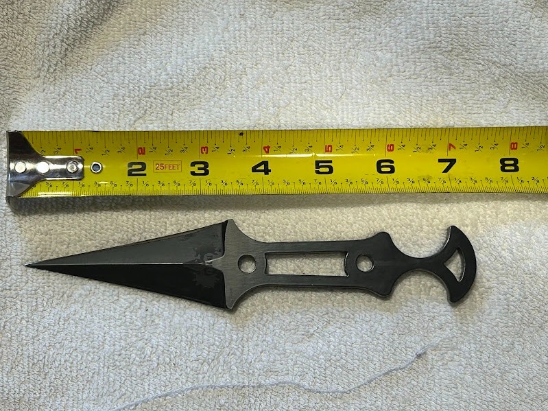 Tactical/Survival knife: DEAD MOOSE OPS (DMO) Knives Double Edged Dagger Black
