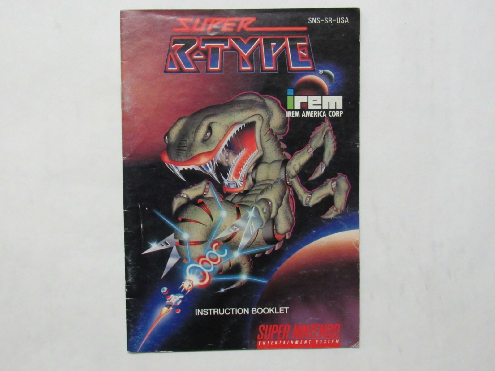 SUPER R-TYPE Manual, no game SNES SUPER NINTENDO