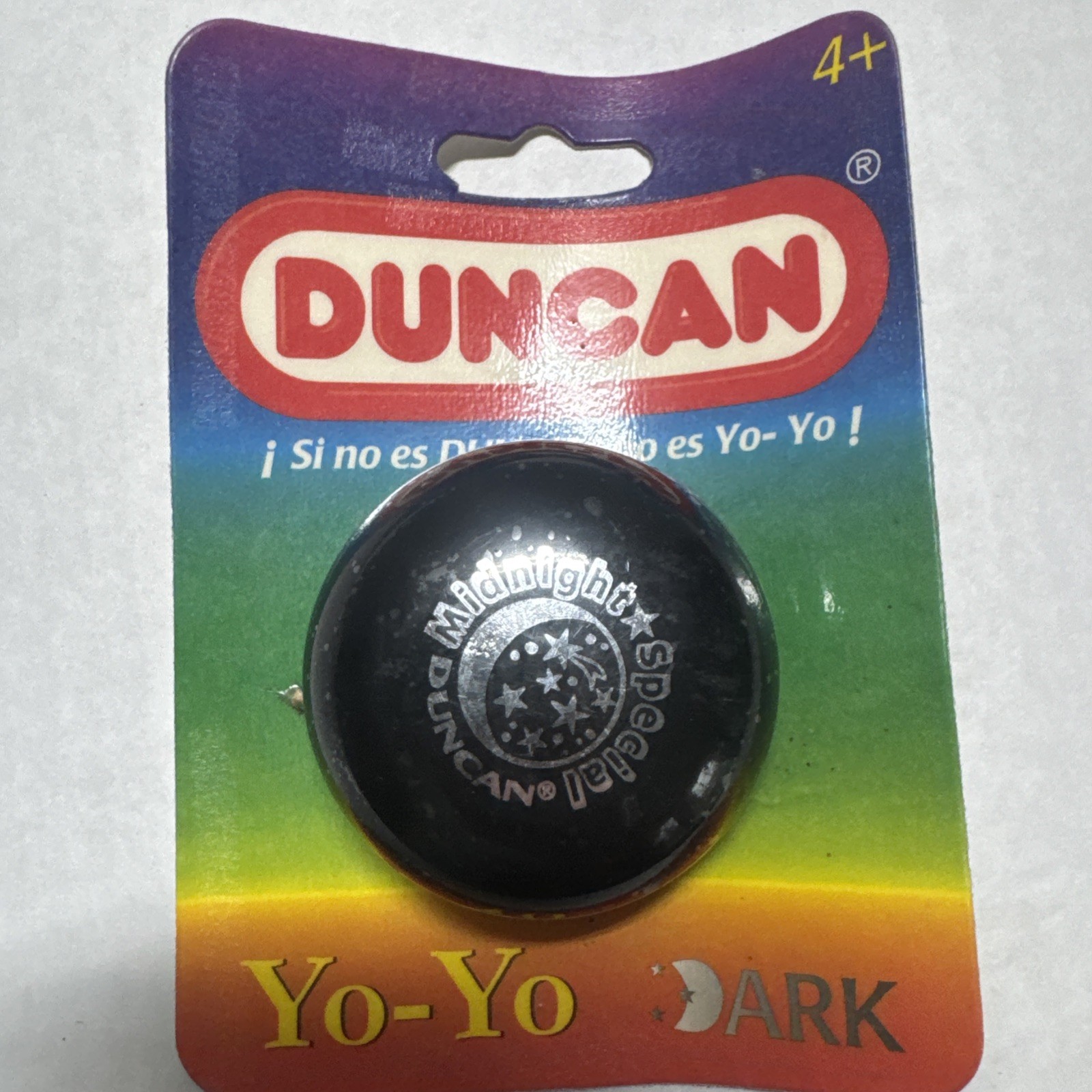 Mexican VINTAGE DUNCAN BLACK MIDNIGHT SPECIAL YO-YO New On Card YoYo Mexico RARE
