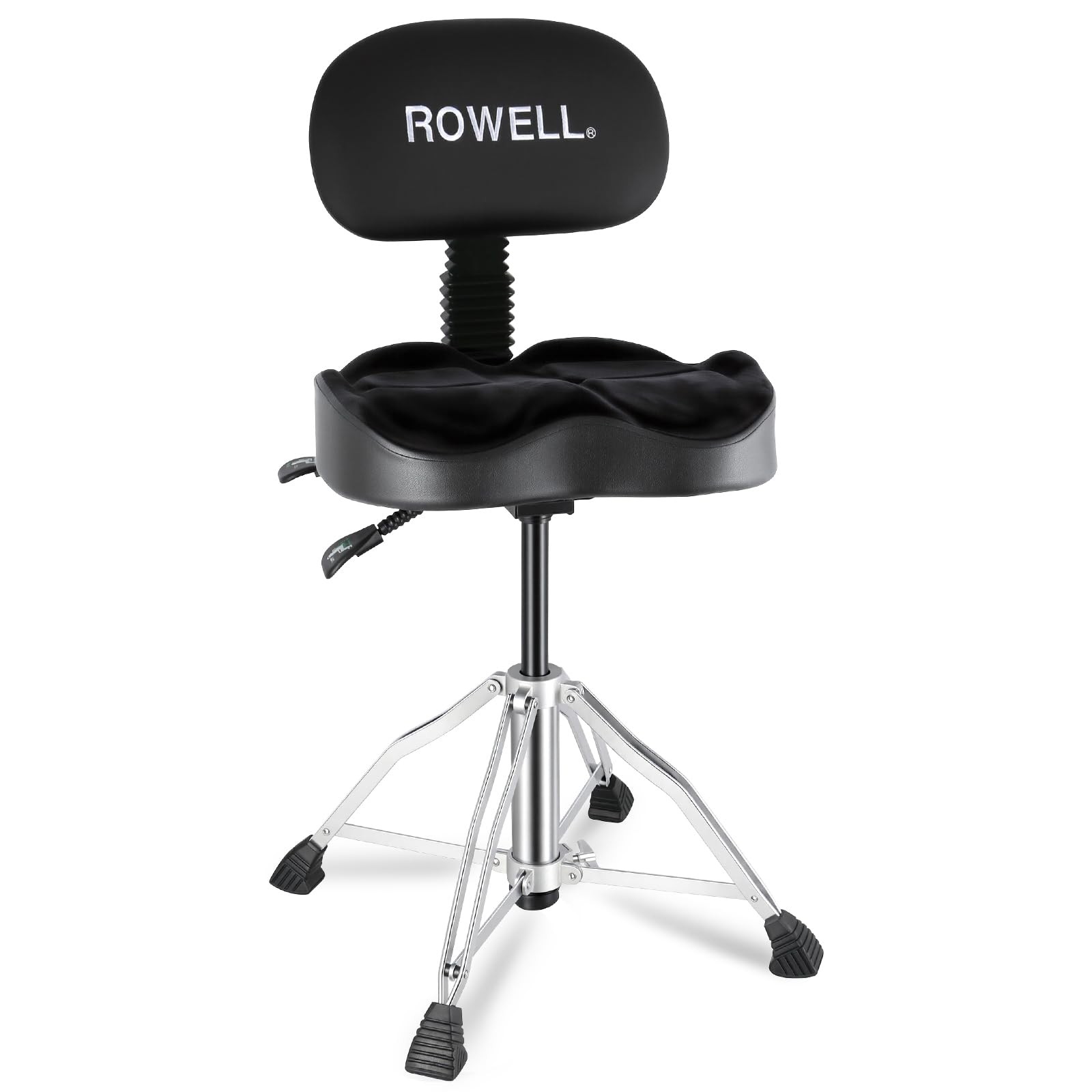 Hydraulic Drum Throne with Backrest | Adjustable HeavyDuty Drummer Seat