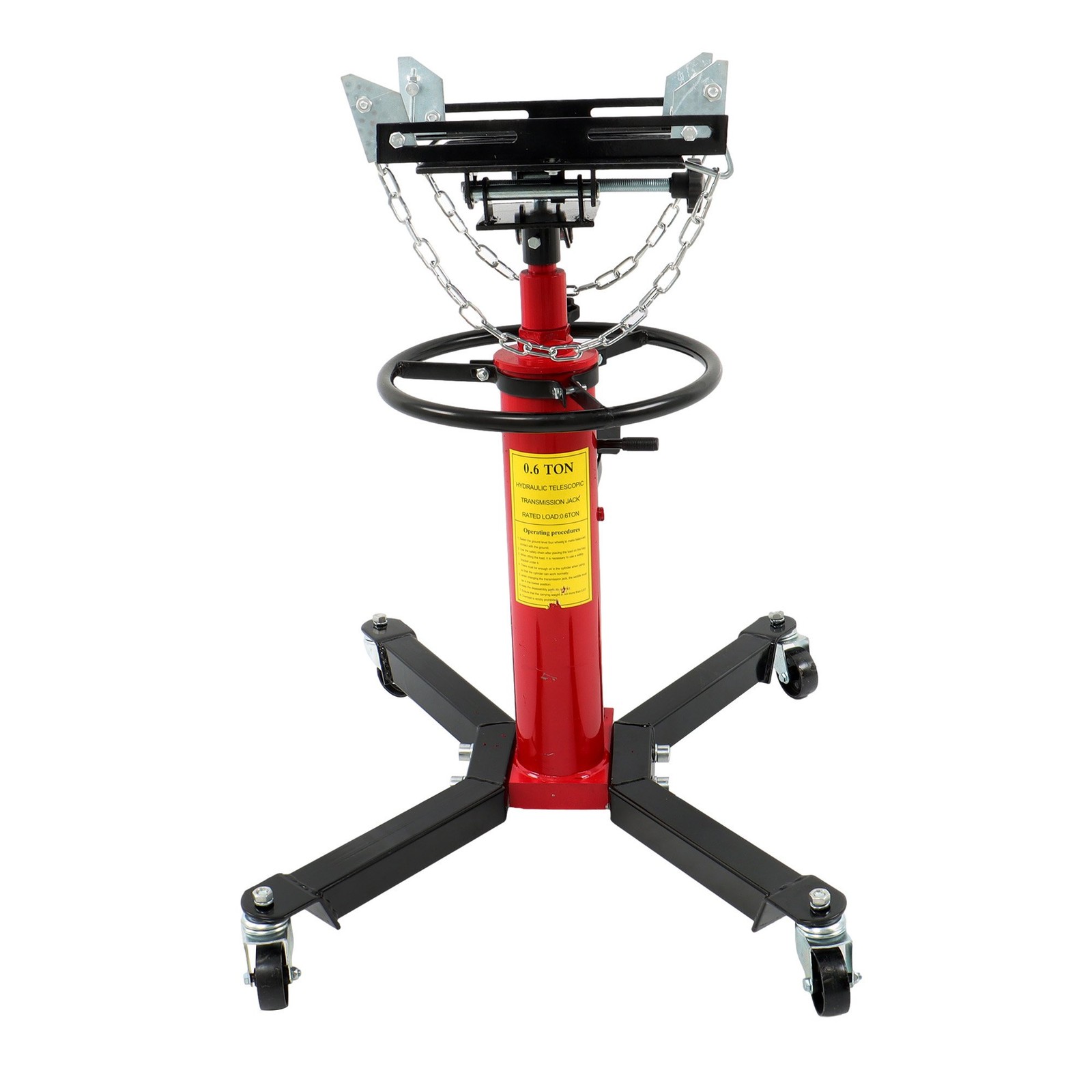 1322-1660 LBS Capacity Transmission Jack with 360° Swivel Wheels Lift Hoist
