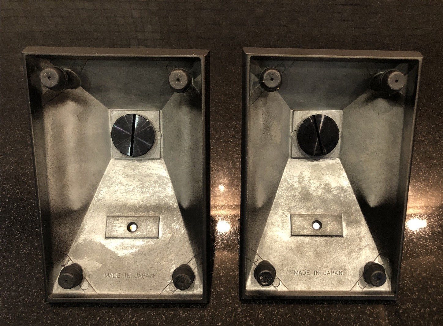 Akai Microphone Pair (2) Stands Made in Japan