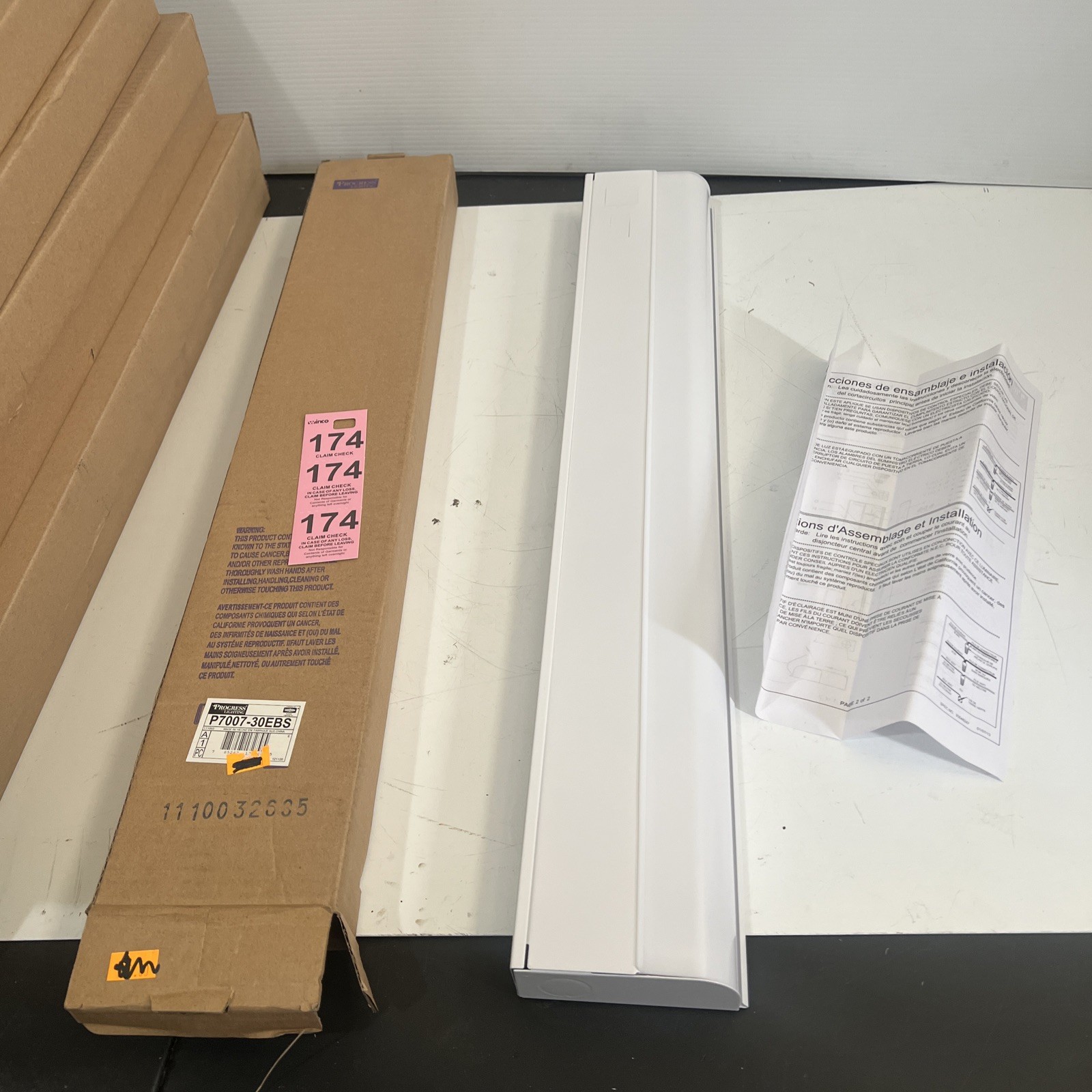 Progress Lighting 24” 4” Wide LED White Modern Linear Undercabiet Light Fixture