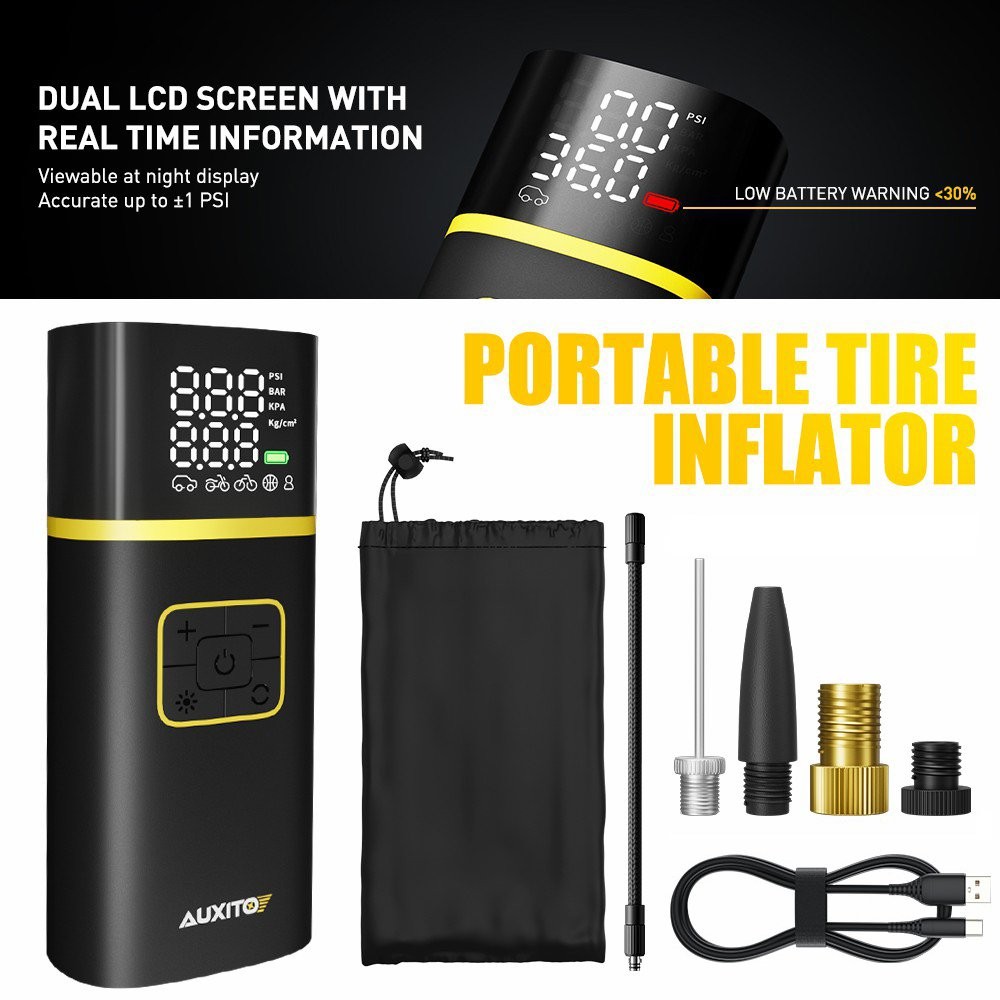 Car Air Tire Pump Inflator Compressor Digital Electric Auto 12V 150PSI Portable