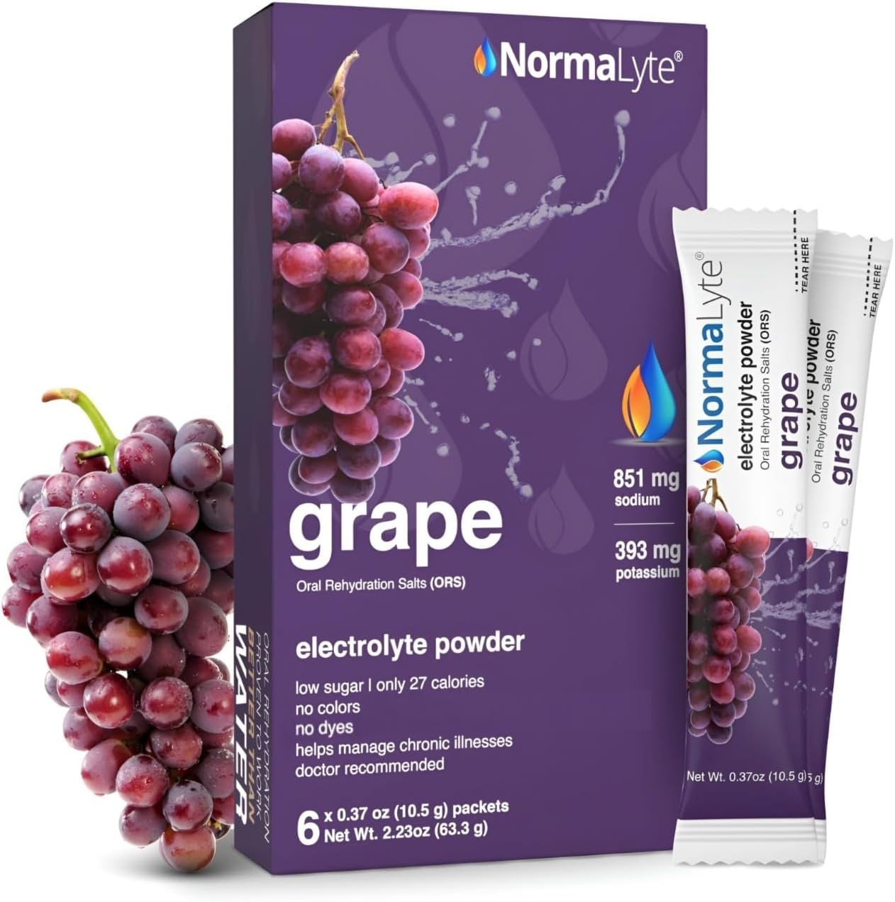 Grape - Electrolyte Powder Paets | Cliniy Studied