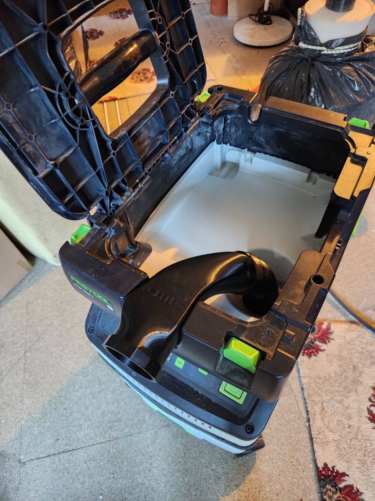 Front Hose Port Extension for FESTOOL CTM MIDI - Anti Static