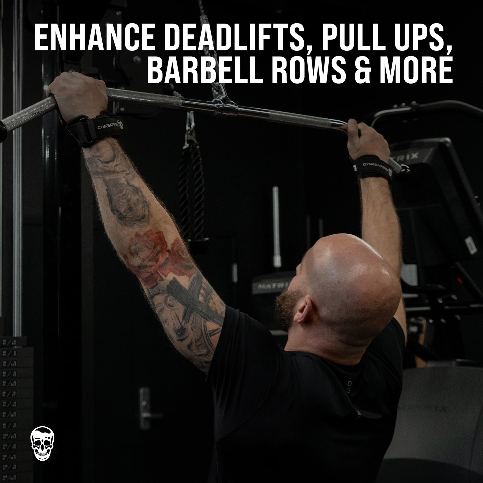 Weight Lifting Grips (Pair) for Heavy Powerlifting, Deadlifts, Rows, Pull Ups...