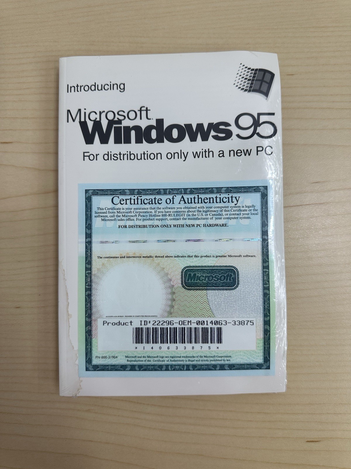 Microsoft Windows 95 Brand New, Sealed CD & Manual