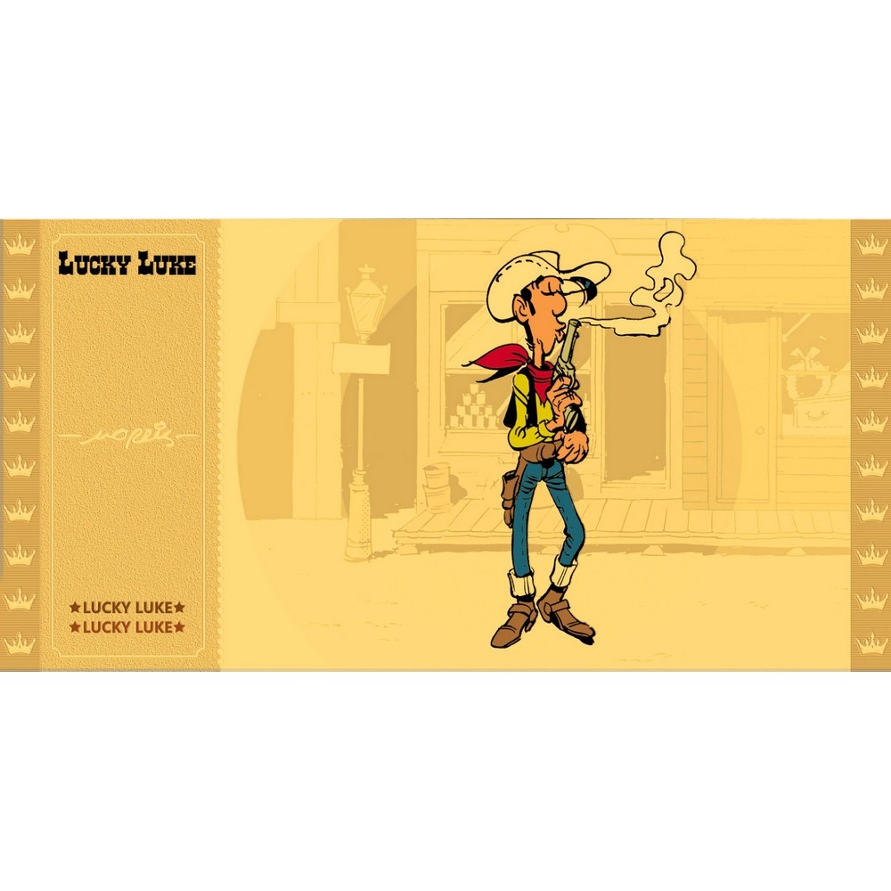 CK Golden Ticket Lucky Luke Collectible Ticket (Blowing on His Gun)