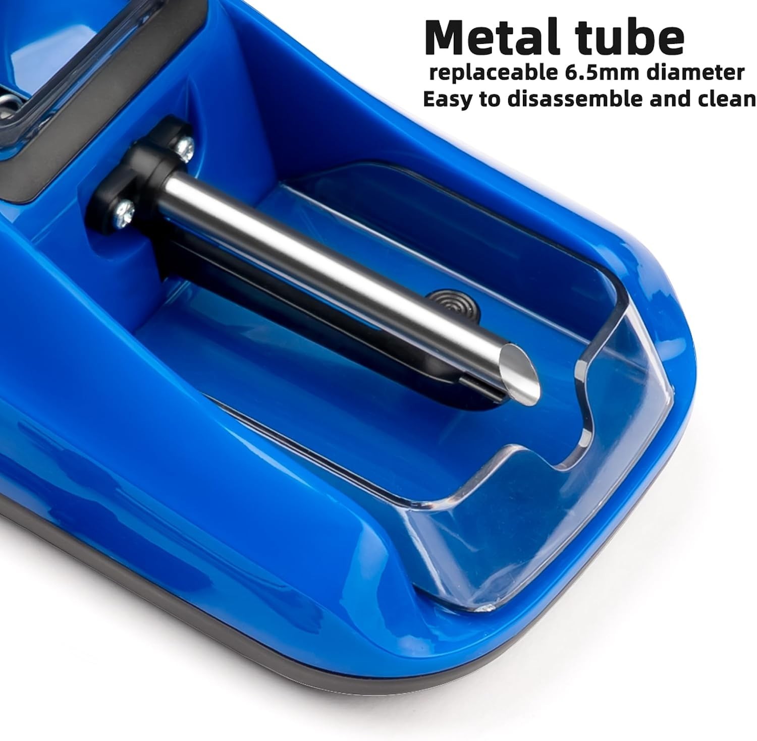 Blue Electric Cigarette Rolling Machine - User-Friendly Design for Quick Rolling