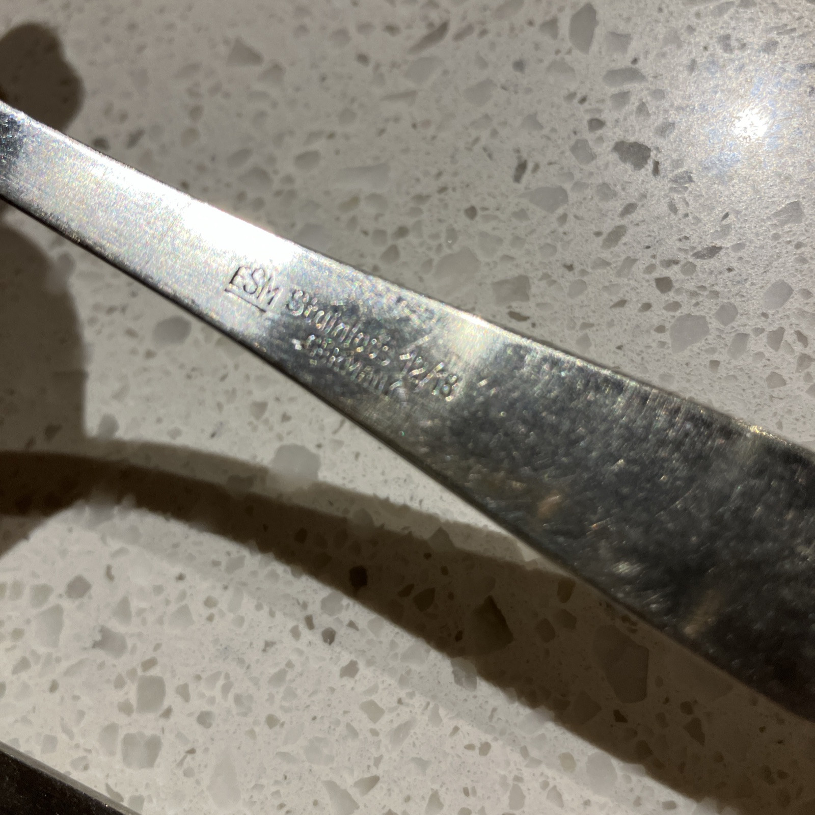 Set 5 Table Soup Spoons ESM7 by ESM Stainless 12/18 Germany