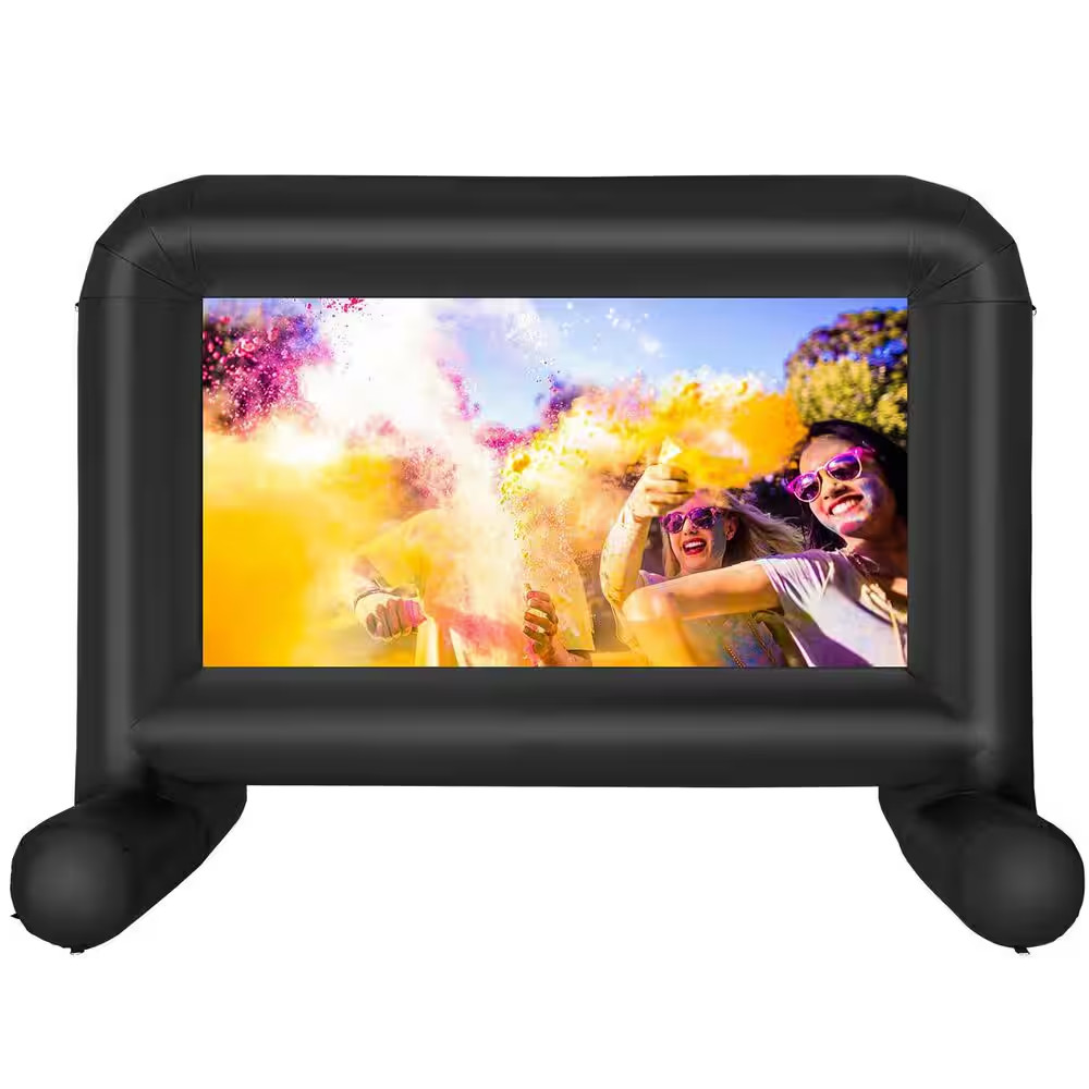 8.53 Ft. X 11.15 Ft. Pre-Lit Christmas Inflatable Movie Projector Screen, Oxford