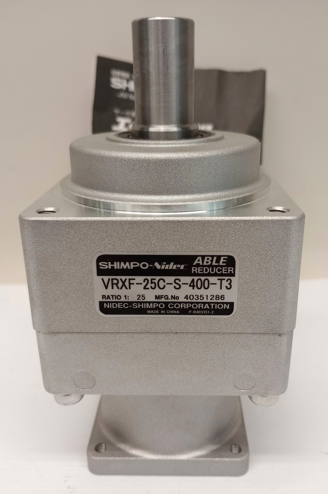 Shimpo VRXF-25C-S-400-T3 Able Reducer 19mm Shaft OD 14mm ID Ratio 1:25 40351286