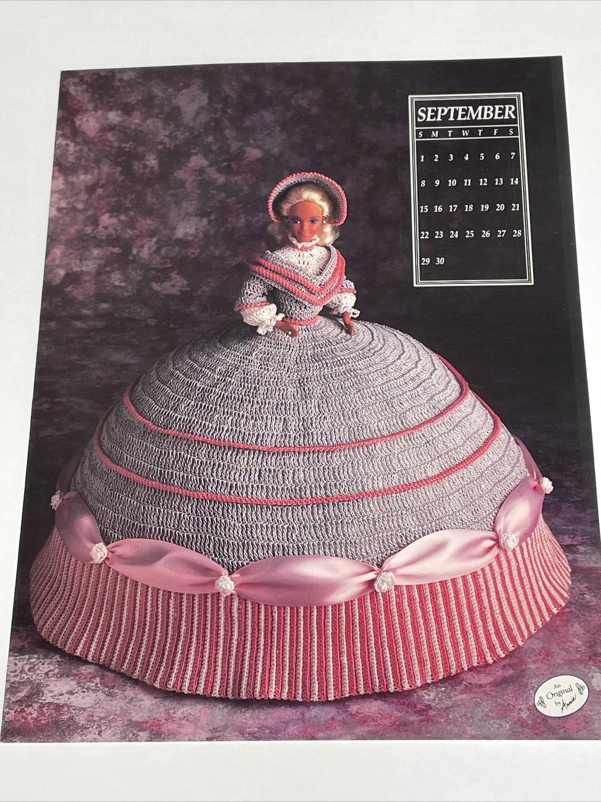Miss September 1991 Size 11 1/2" Fashion Doll Dress Crochet Pattern