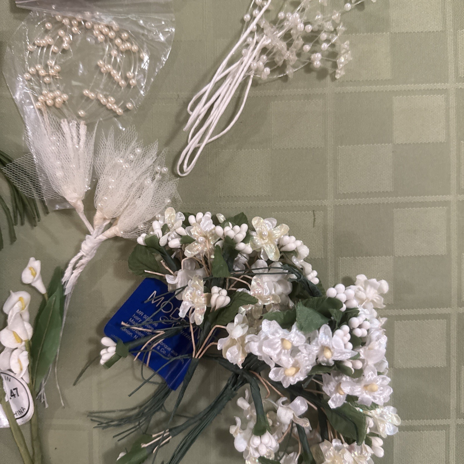 Wedding, Bride Craft Flowers Hair, Tiera, Veil New