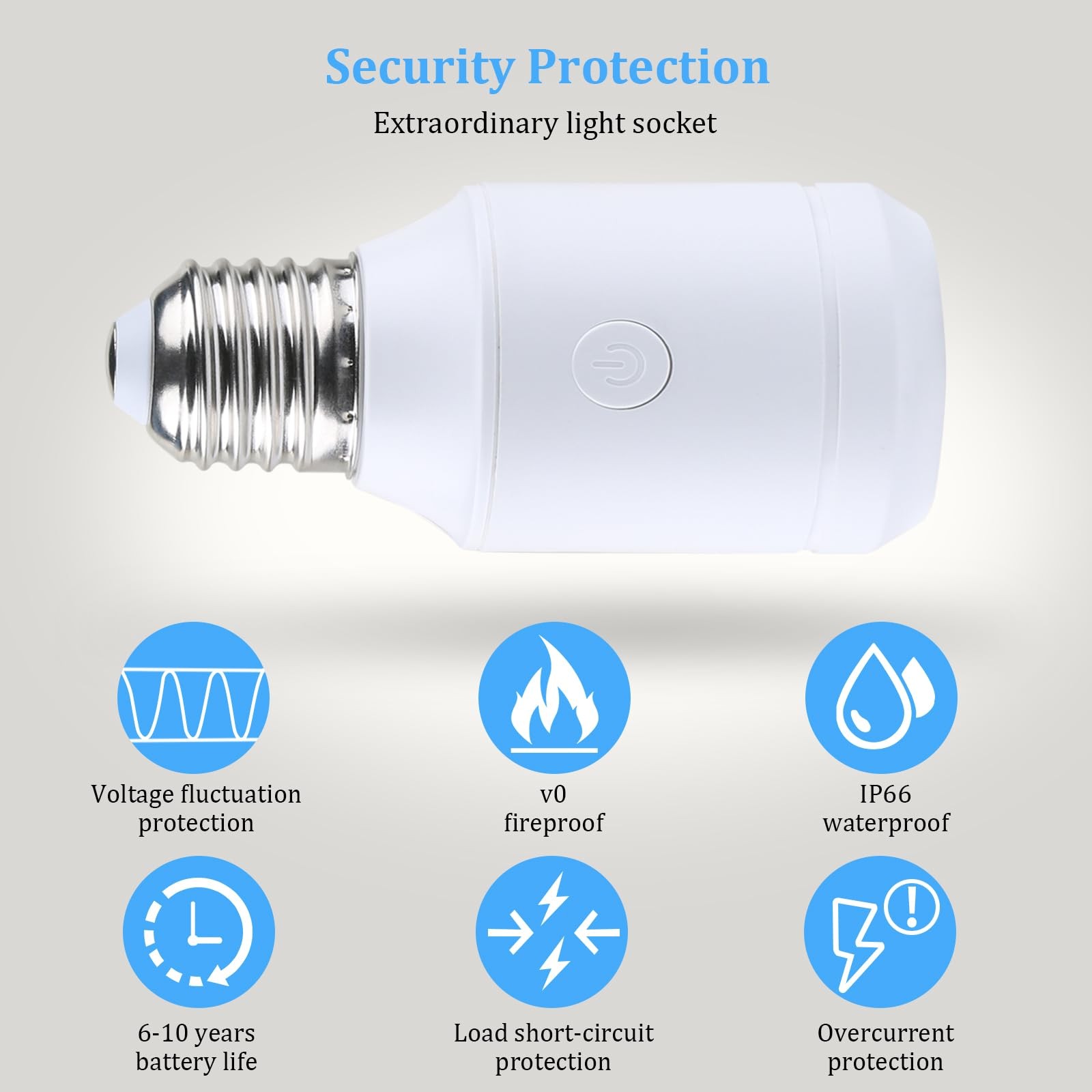 500W Remote Control Light Bulb Socket, E26/E27 Bulb Base Holder, 100FT Range,...