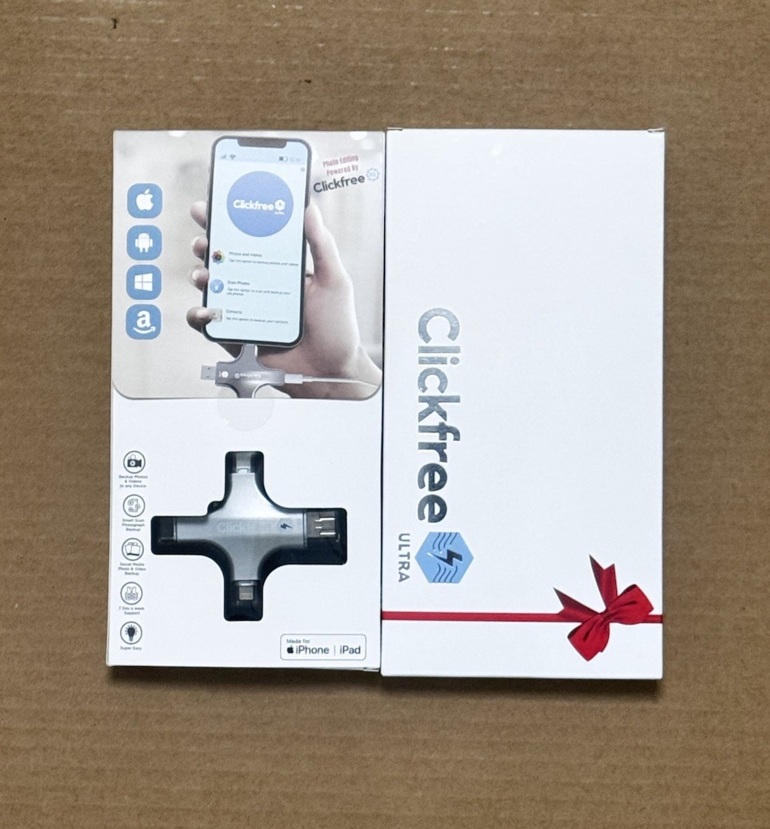 Clickfree Ultra 256GB Universal Photo and Video Backup Device New