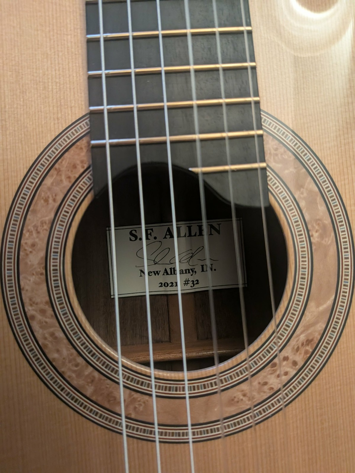 Steve Allen Solid Granadillo and Cedar classical guitar