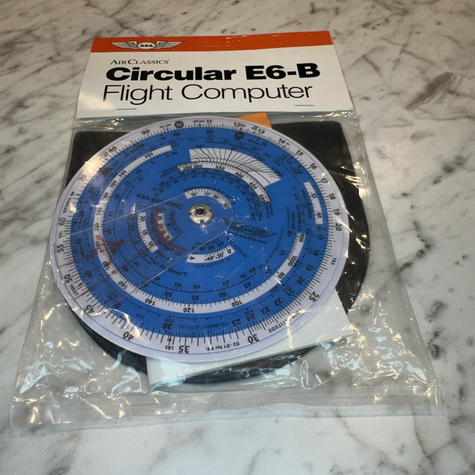 ASA E6B Circular Flight Computer ASA-E6B-CIRC - New!