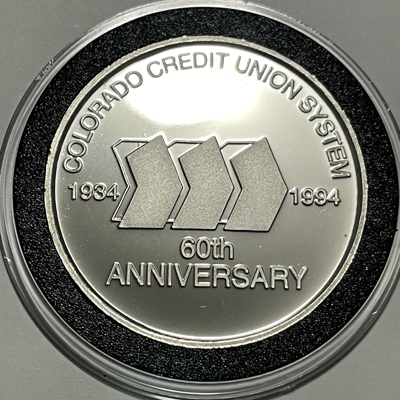 Colorado Credit Union Proof Collector Rare Coin 1 Troy Oz .999 Fine Silver Round