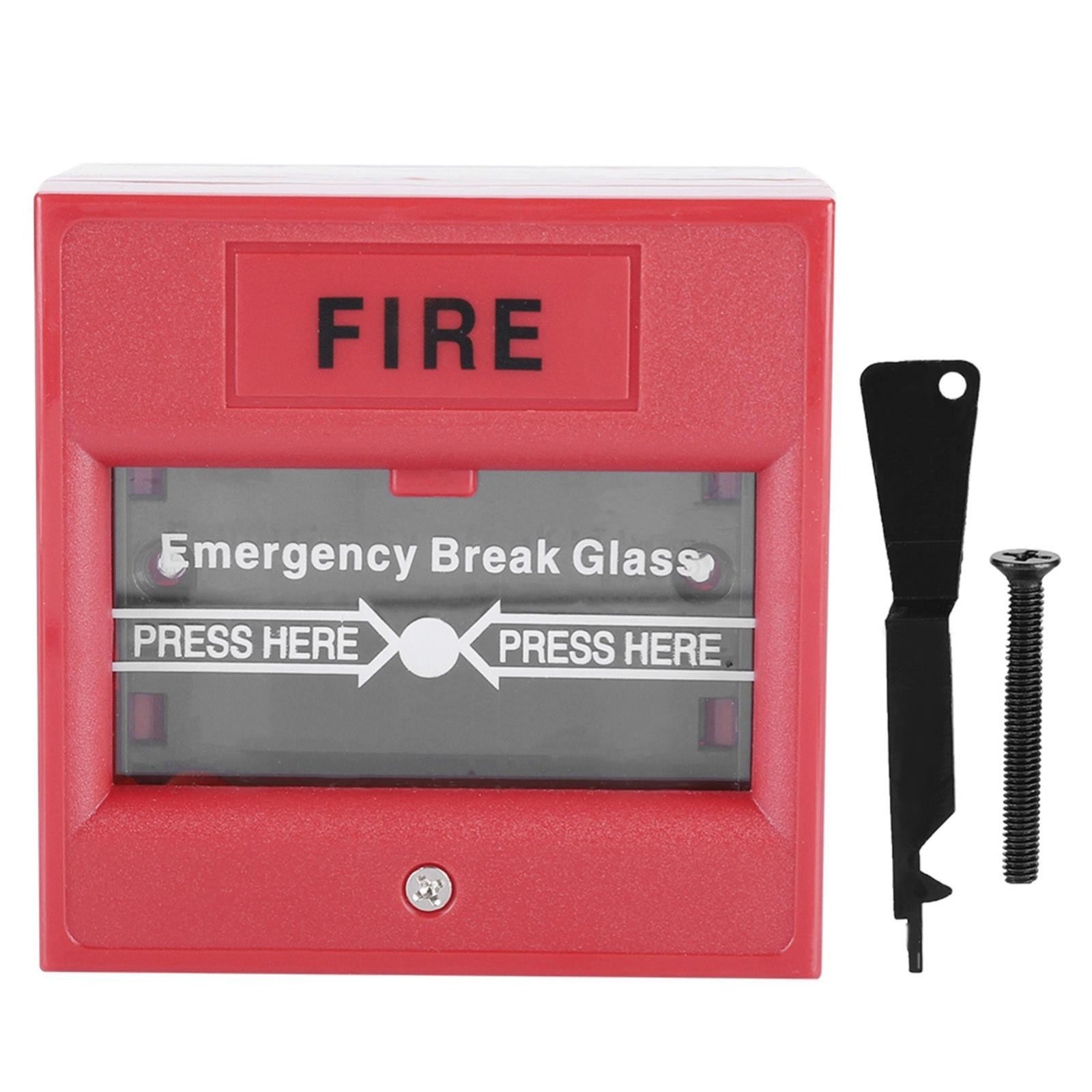24-220V Emergency Door Release Button Fire Alarm Break Glass Exit Release Switch