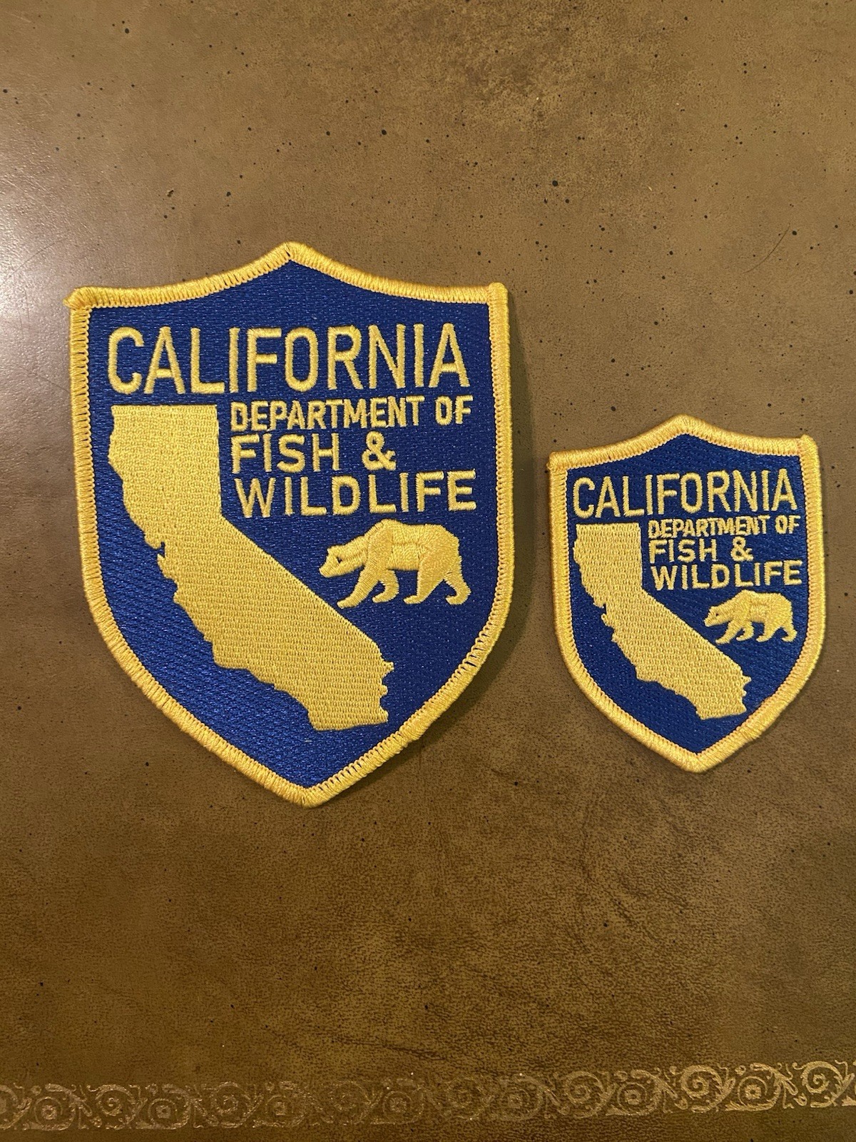 California Fish & Game Shoulder & Hat Patch